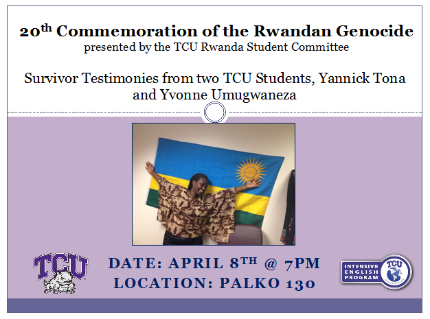 20th Commemoration of the Rwandan Genocide